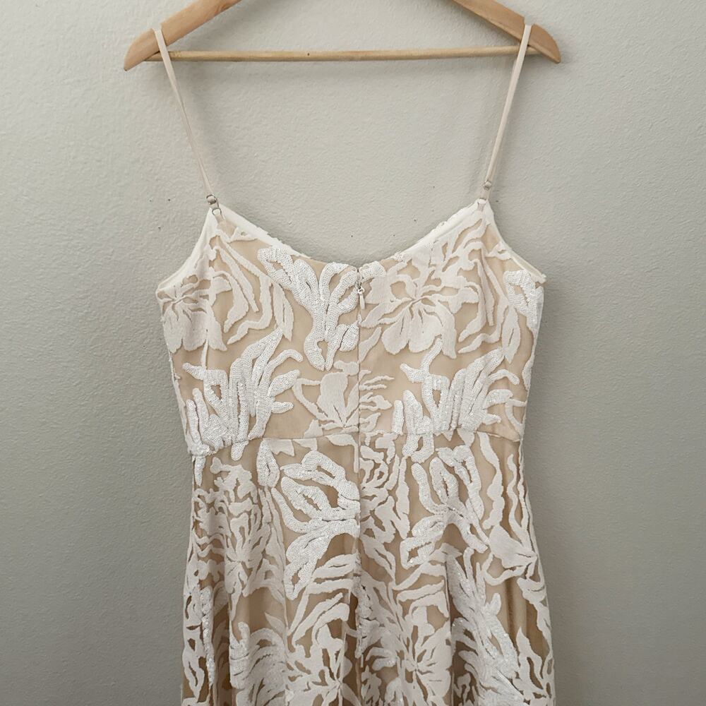 DRESS THE POPULATION | Layla Sweetheart Fit & Flare Midi Dress White Ivory | XL - Picture 6 of 14